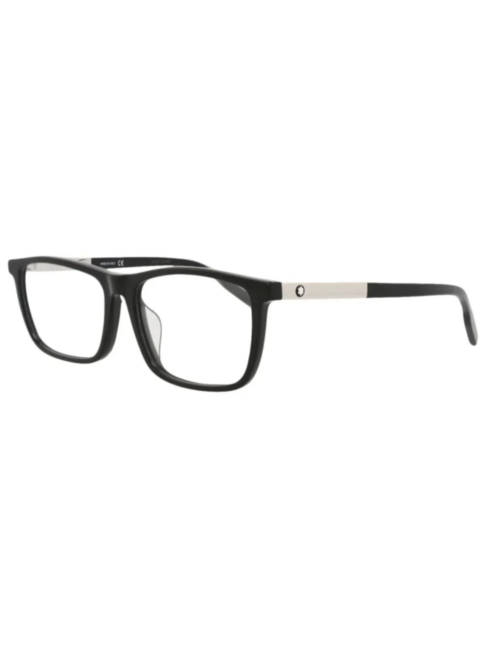 New Montblanc Women's Eyeglasses Square Rectangle Acetate Frame Mens Black